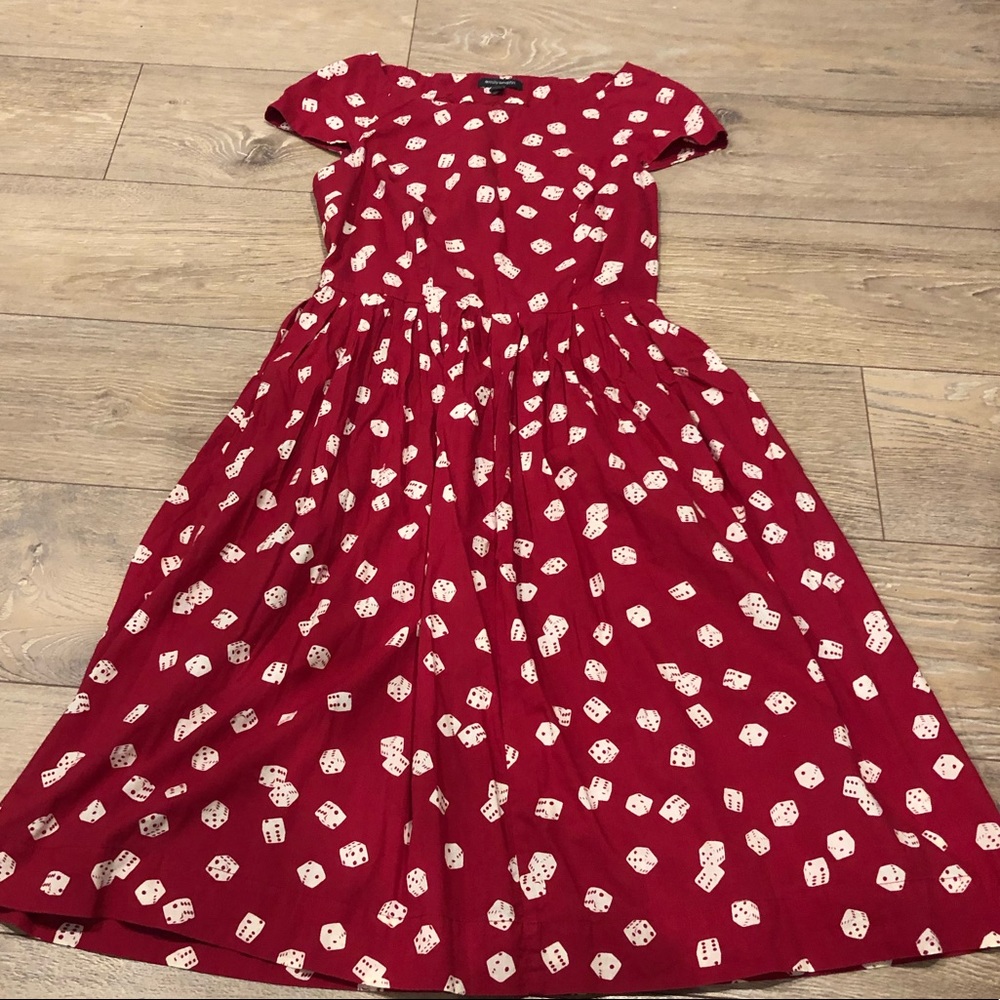 Dice print dress